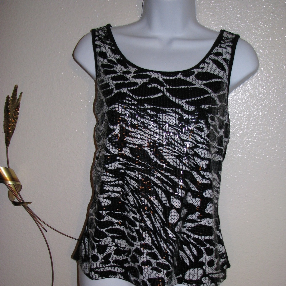 Sequin Front Tank Top